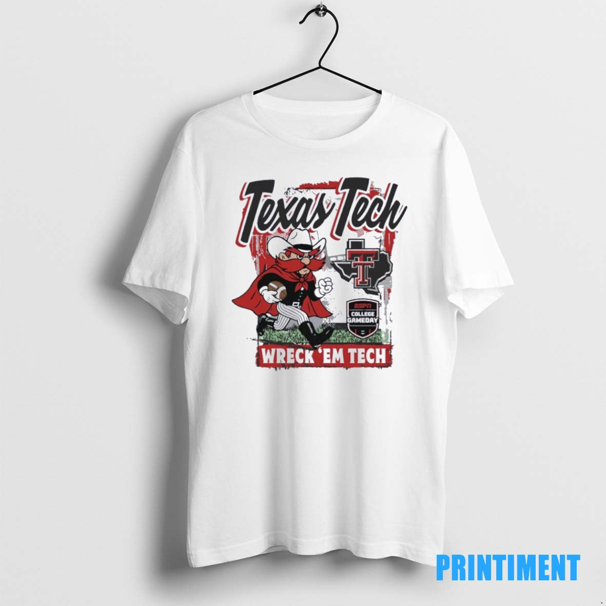 Official College Gameday 2025 Texas Tech Football Classic Runner Wreck Em Tech Tee Sweater