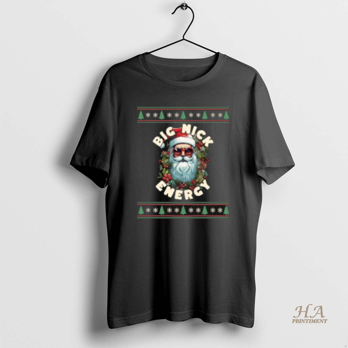 Official Cool Santa Big Nick Energy Ugly Christmas Retro Design Pullover