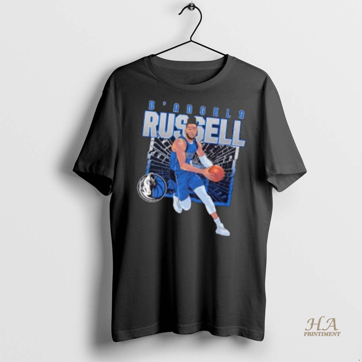 Official Dangelo Russell Shattered Dallas Mavericks Shirt