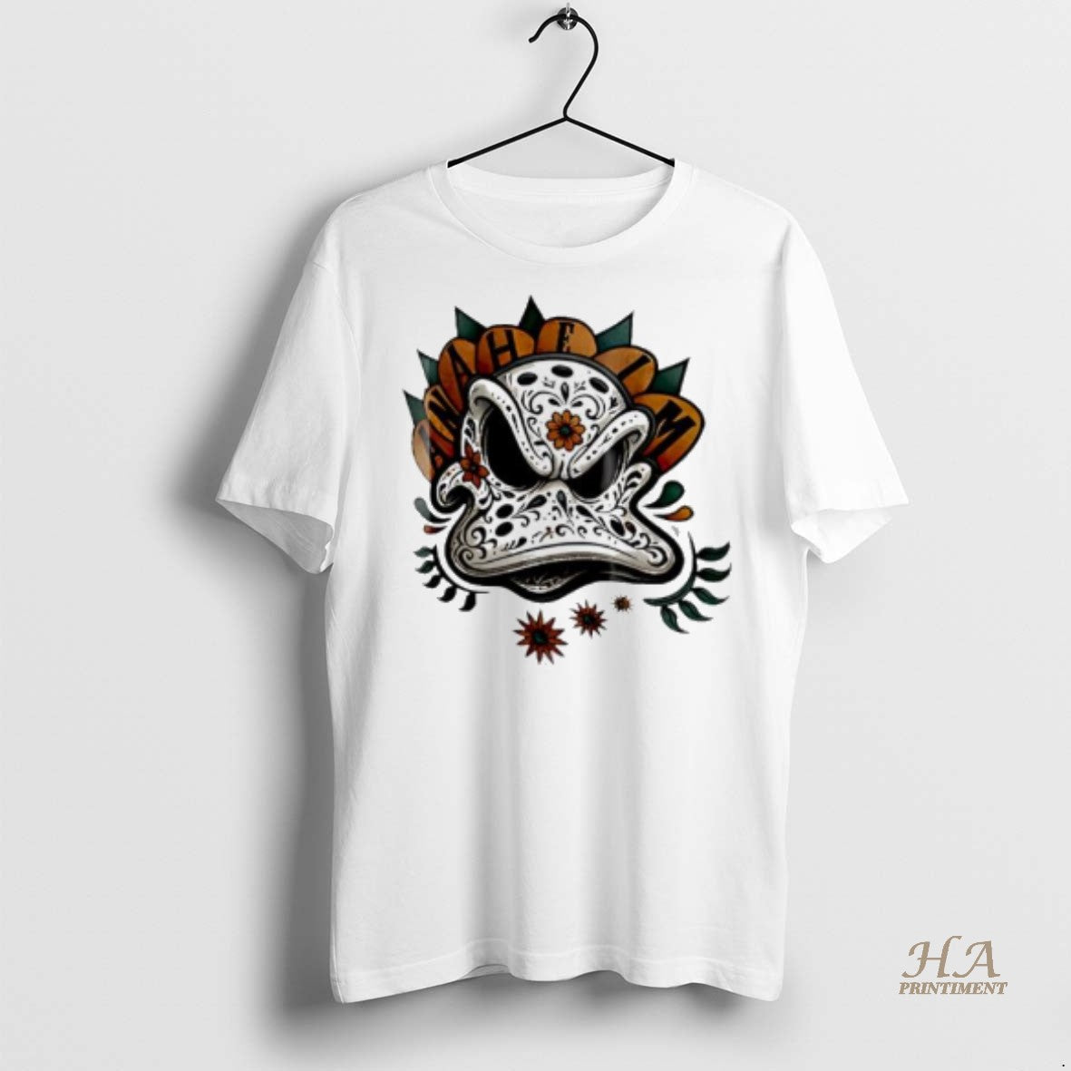 Official Dia De Los Muertos X Anaheim Ducks Big Face Shirt