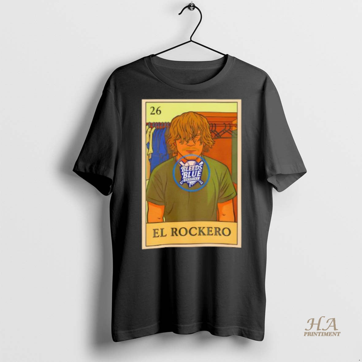 Official Dodgers Kike El Rockero Loteria Card Shirt