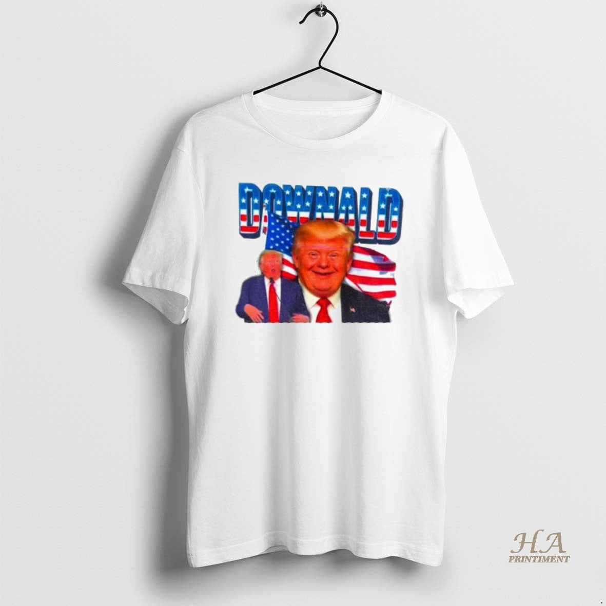 Official Donald Trump Downald Political American Flag Funny Meme