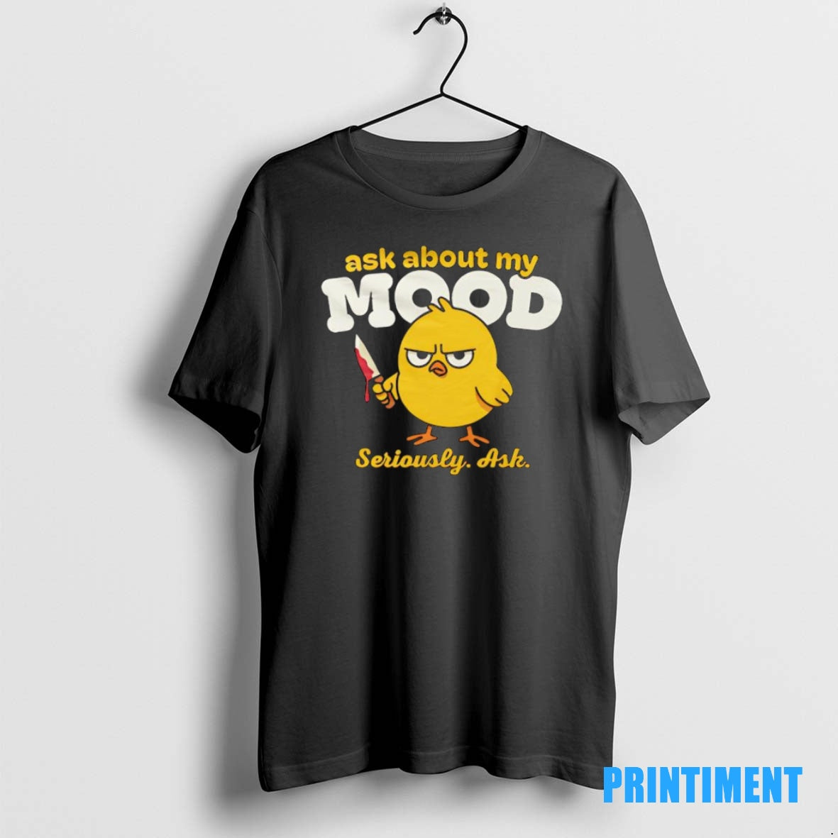 Official Duck Ask About My Mood Seriously Ash Graphic Tee Sweater