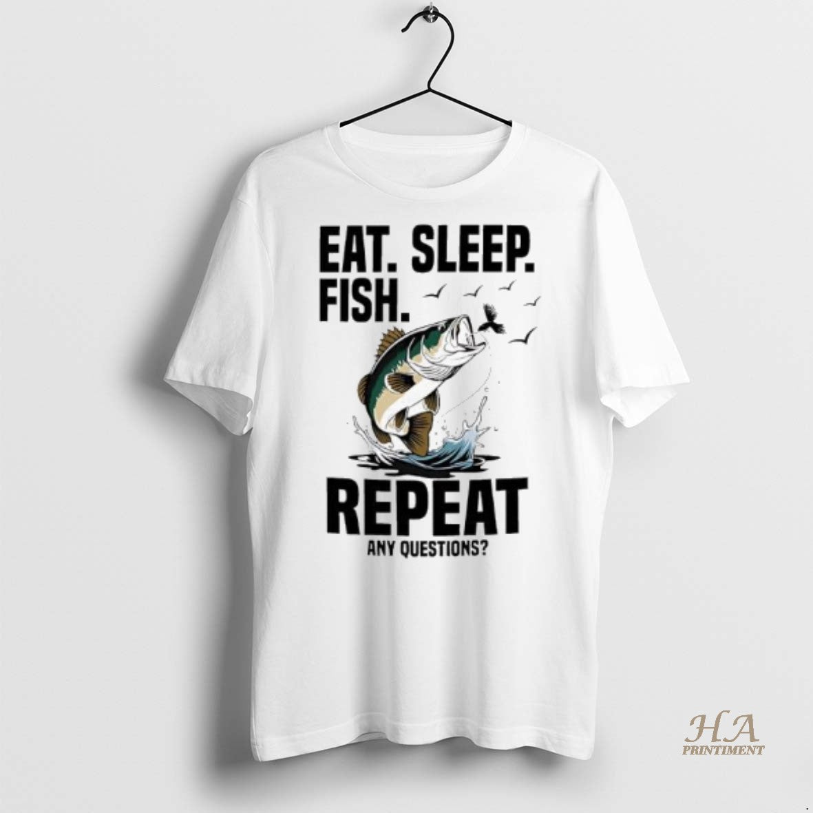 Official Eat Sleep Fish Repeat Shirt