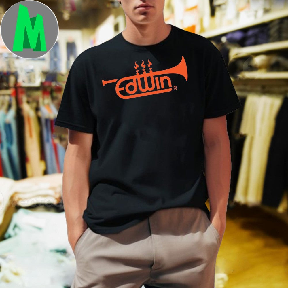 Edwin Diaz Sound the Trumpets Logo Shirt
