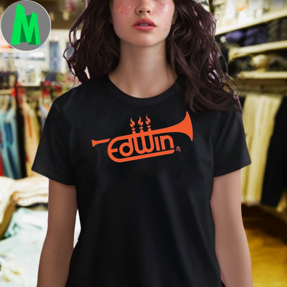 Edwin Diaz Sound the Trumpets Logo Shirt