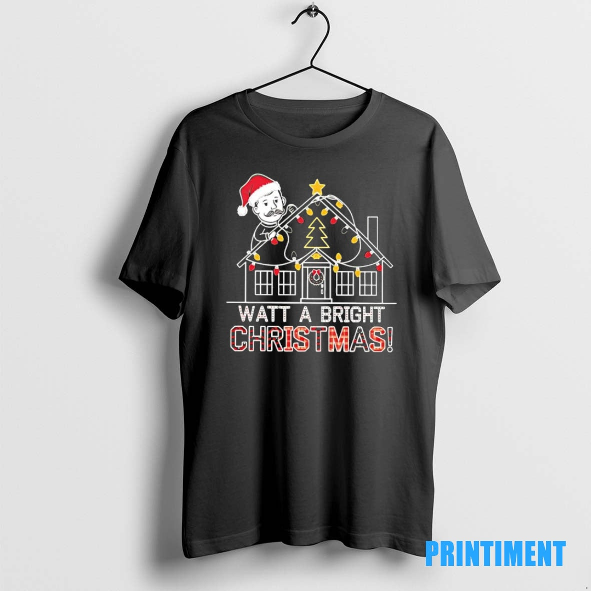 Official Electrician Watt A Bright Christmas Lights Graphic Tee Sweater