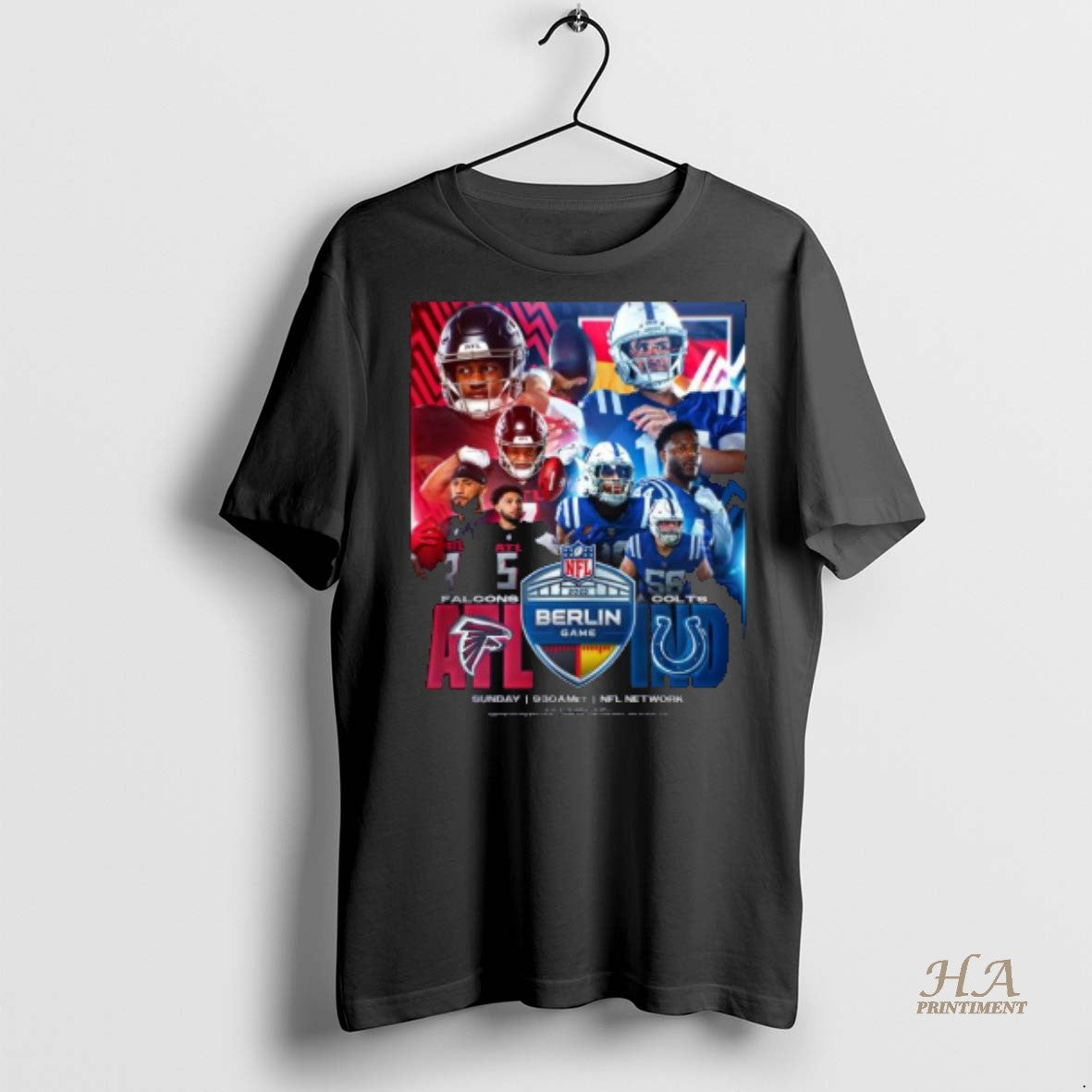 Official Falcons Vs Colts 2025 Berlin Game Shirt