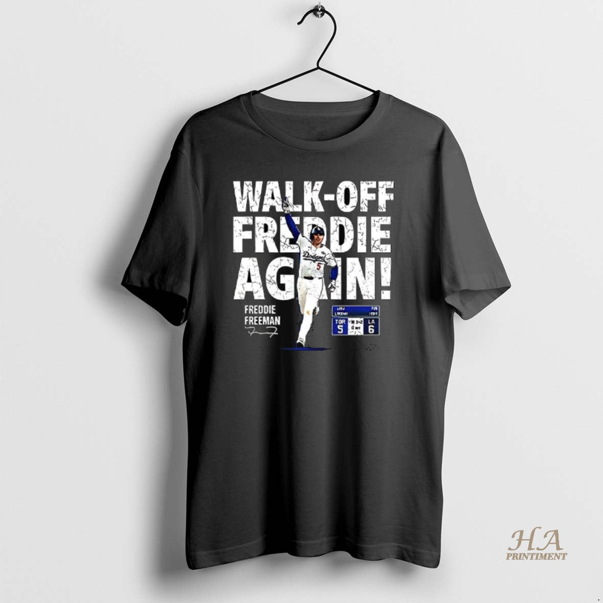 Official Freddie Freeman Los Angeles Dodgers Walk Off Freddie Again Signature