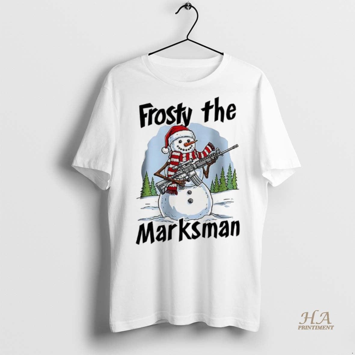 Official Frosty The Marksman Snowman Christmas Shirt