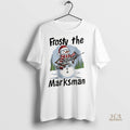 Official Frosty The Marksman Snowman With Gun Christmas Christmas Shirt