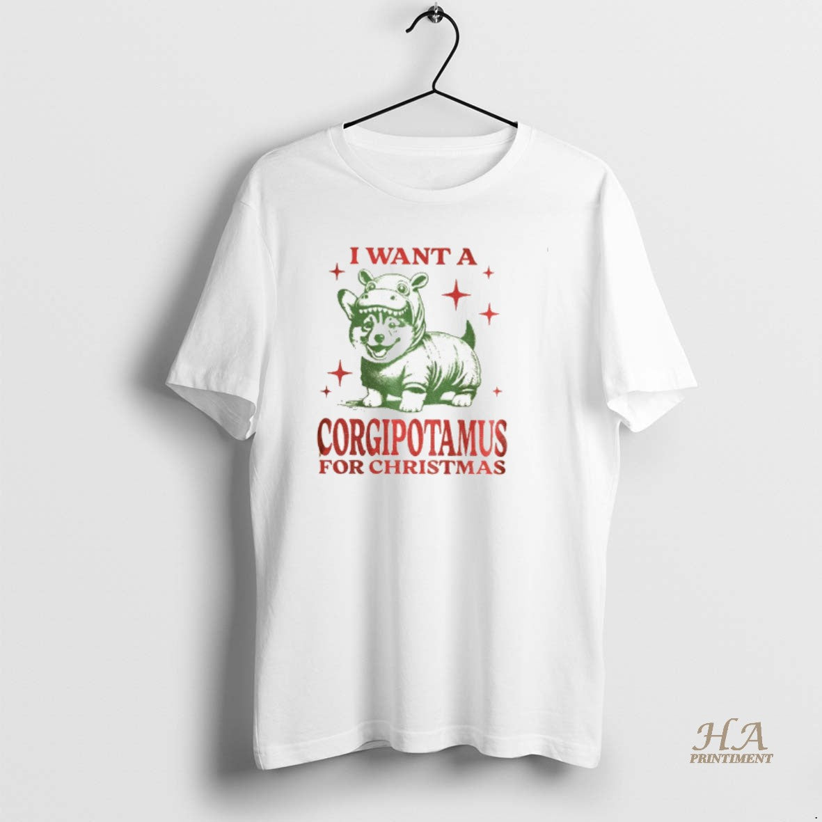 Official Funny Corgi Christmas I Want A Corgipotamus For Christmas