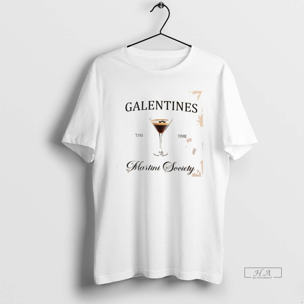 Official Galentines Tini Time Martini Society Tee