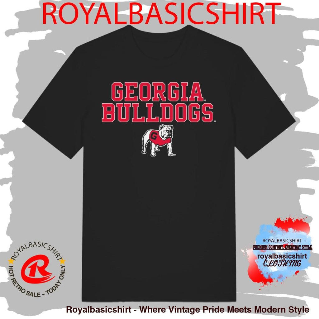 Georgia Bulldogs Text Logo Stack Shirt