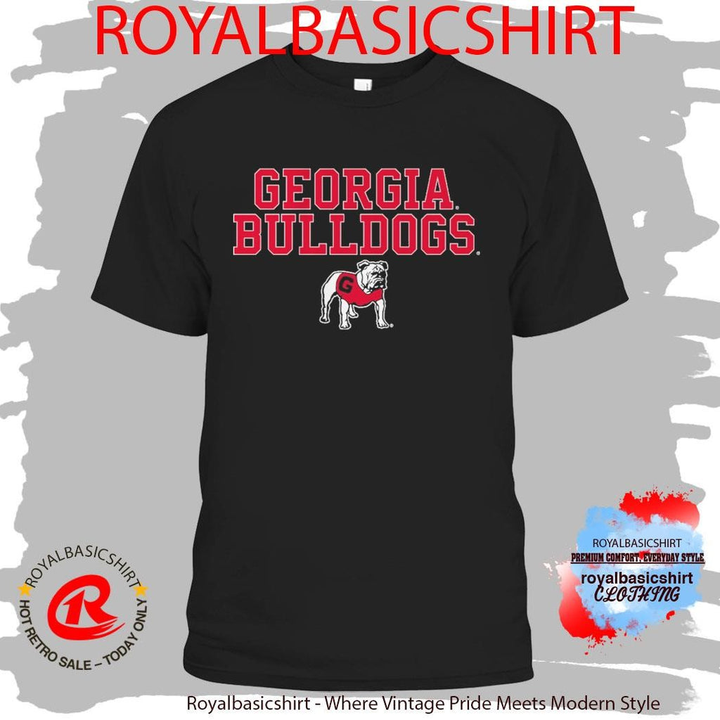 Georgia Bulldogs Text Logo Stack Shirt