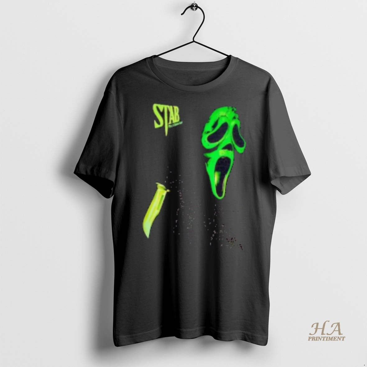 Official Ghostface Stab Green Mask Shirt