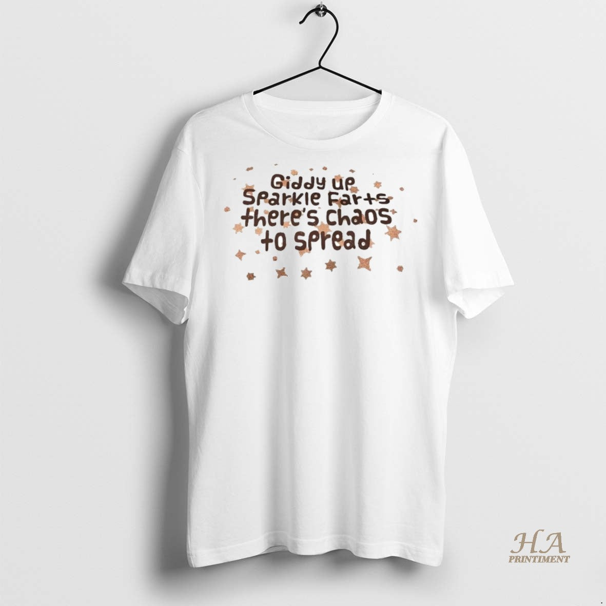 Official Giddy Up Sparkle Farts Theres Chaos To Spread Shirt