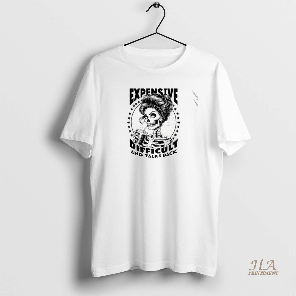 Official Girl Skeleton Expensive Difficult And Talks Back Vintage