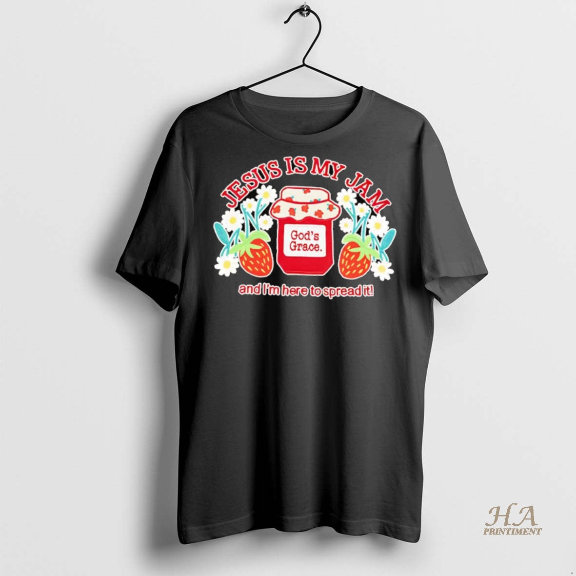 Official Gods Grace Jesus Is My Jam And Im Here To Spread It Shirt