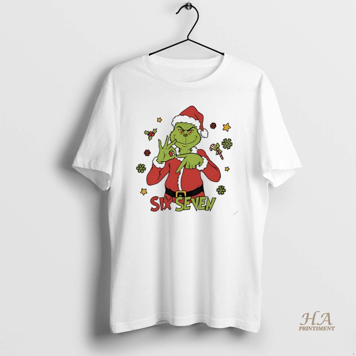 Official Grinch Six Seven 67 Christmas White