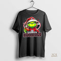 Official Grinch Is Holding A Ball And Smiling At Georgia Bulldogs Fans Christmas Shirt