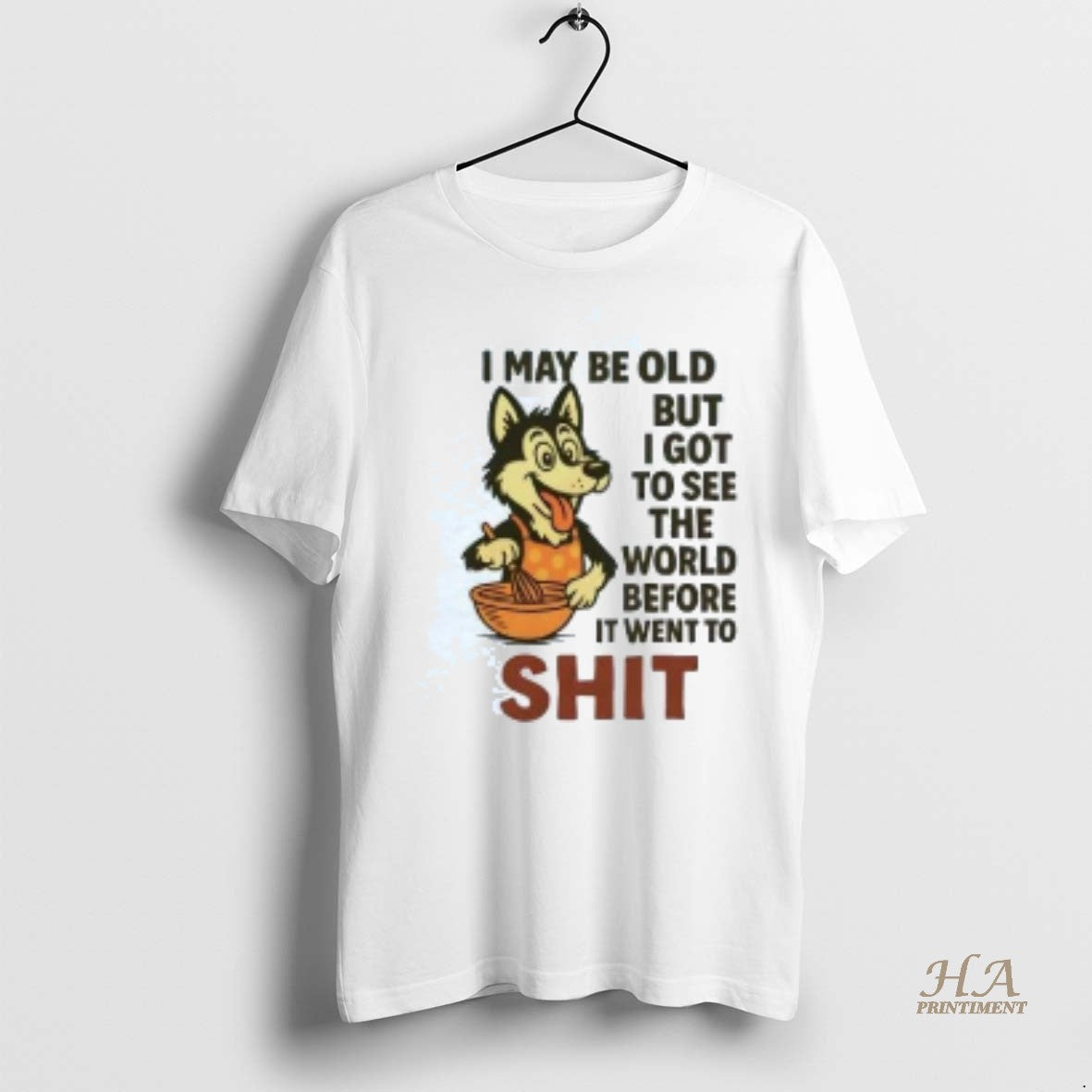 Official Husky I May Be Old But I Got To See The World Shirt