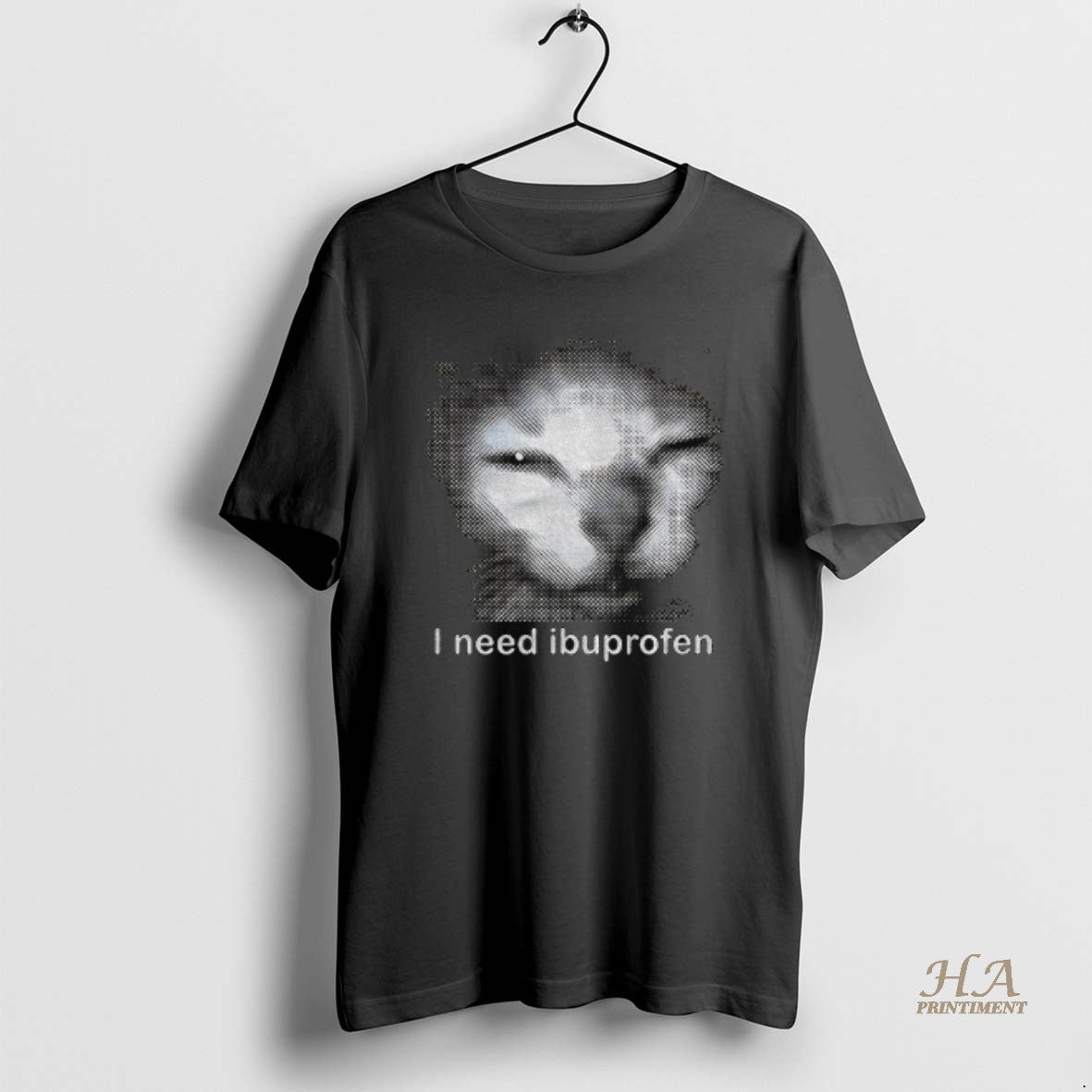 Official I Need Ibuprofen Funny Vintage Graphic Cat