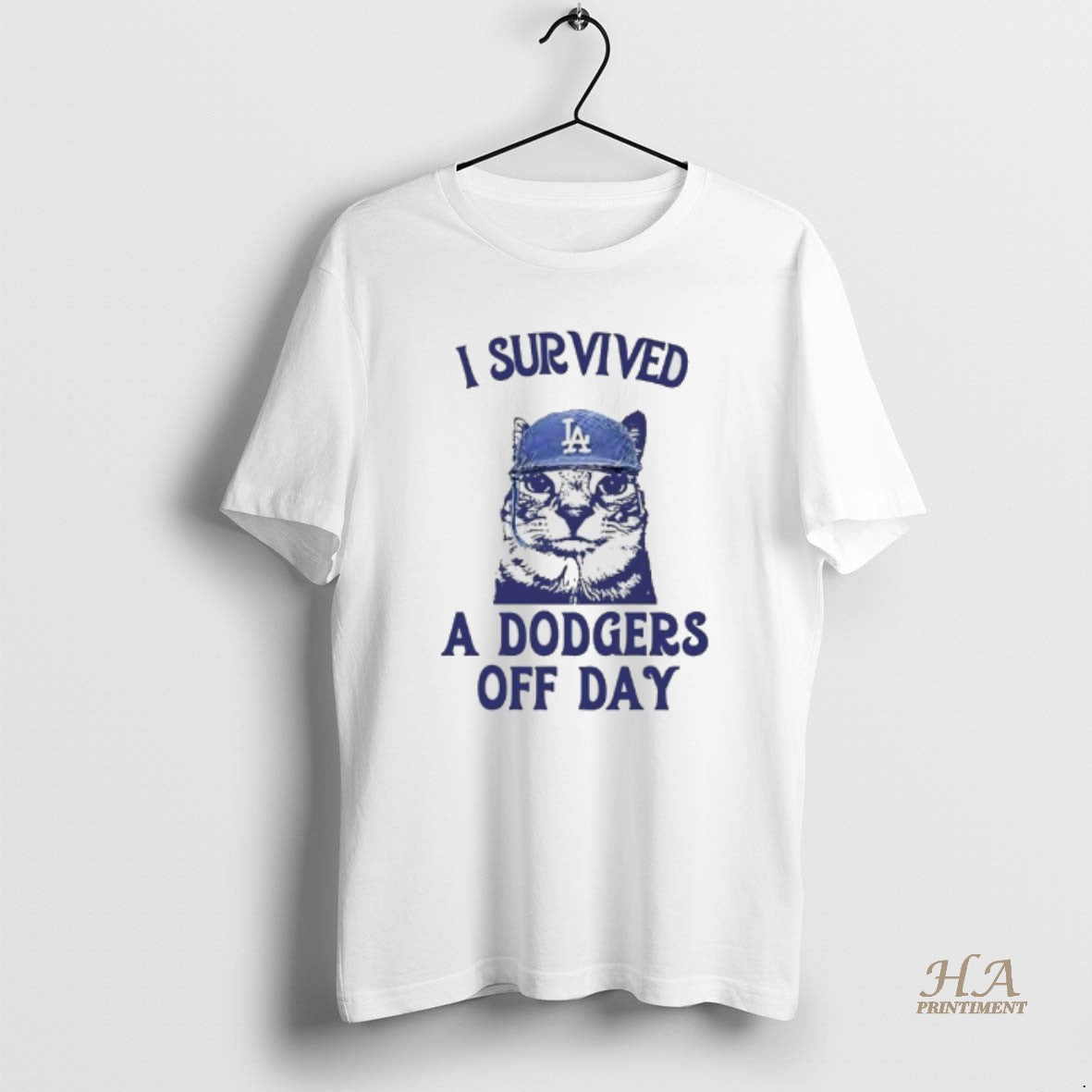 Official I Survived A Dodgers Off Day Cat Meme