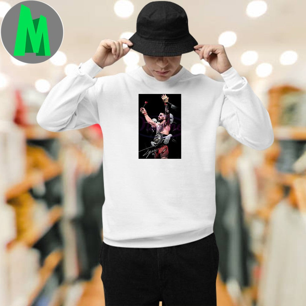Ilia Topuria Ufc Champion Belt Victory Pose Shirt