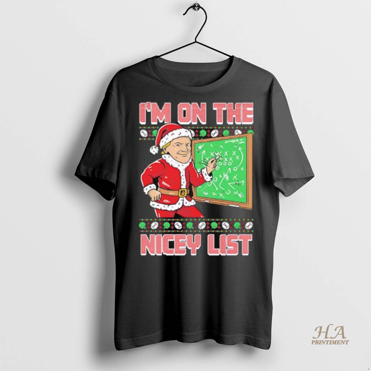 Official Im On The Nicey List Ugly Christmas Shirt