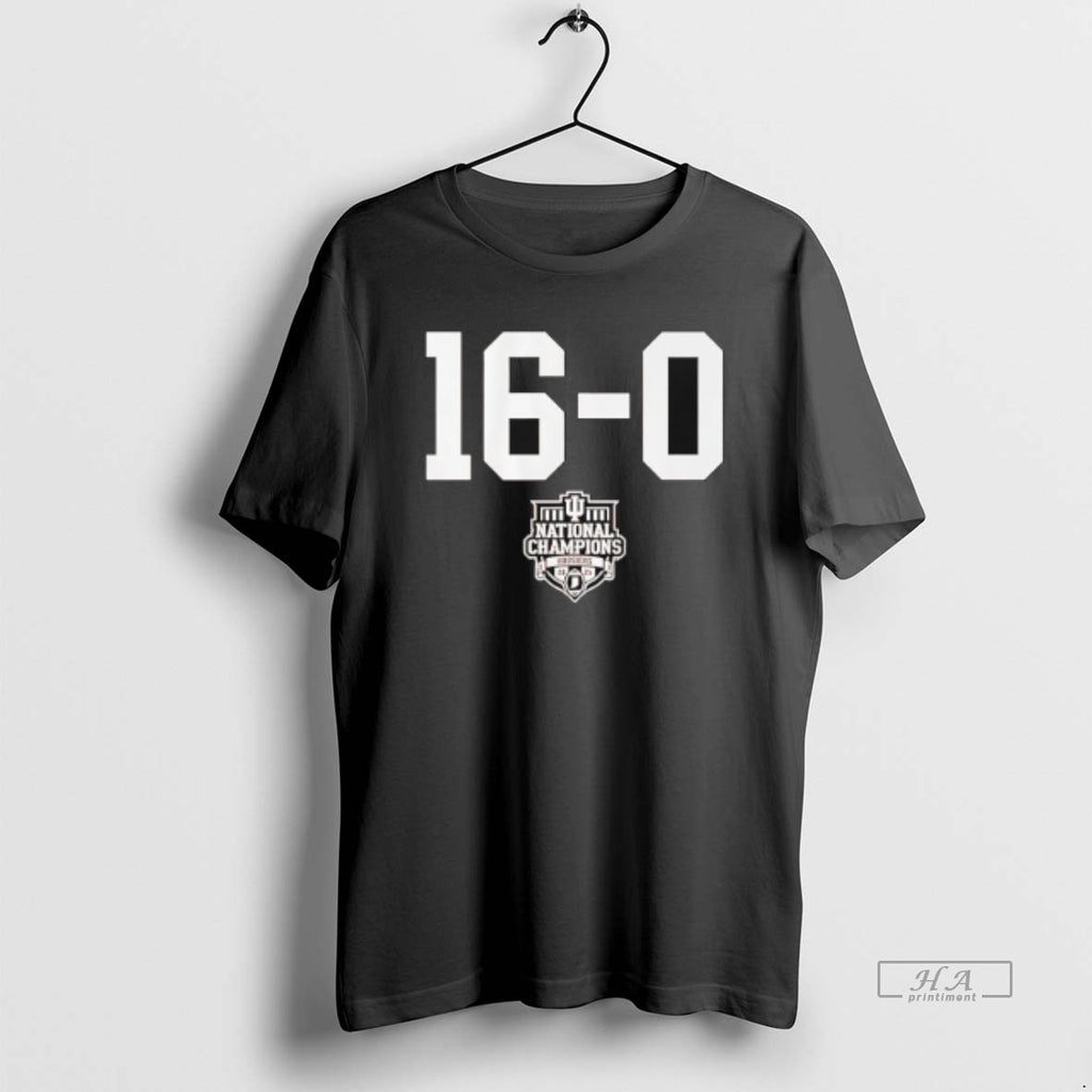 Official Indiana Football 16 0 2025 Cfp National Champions
