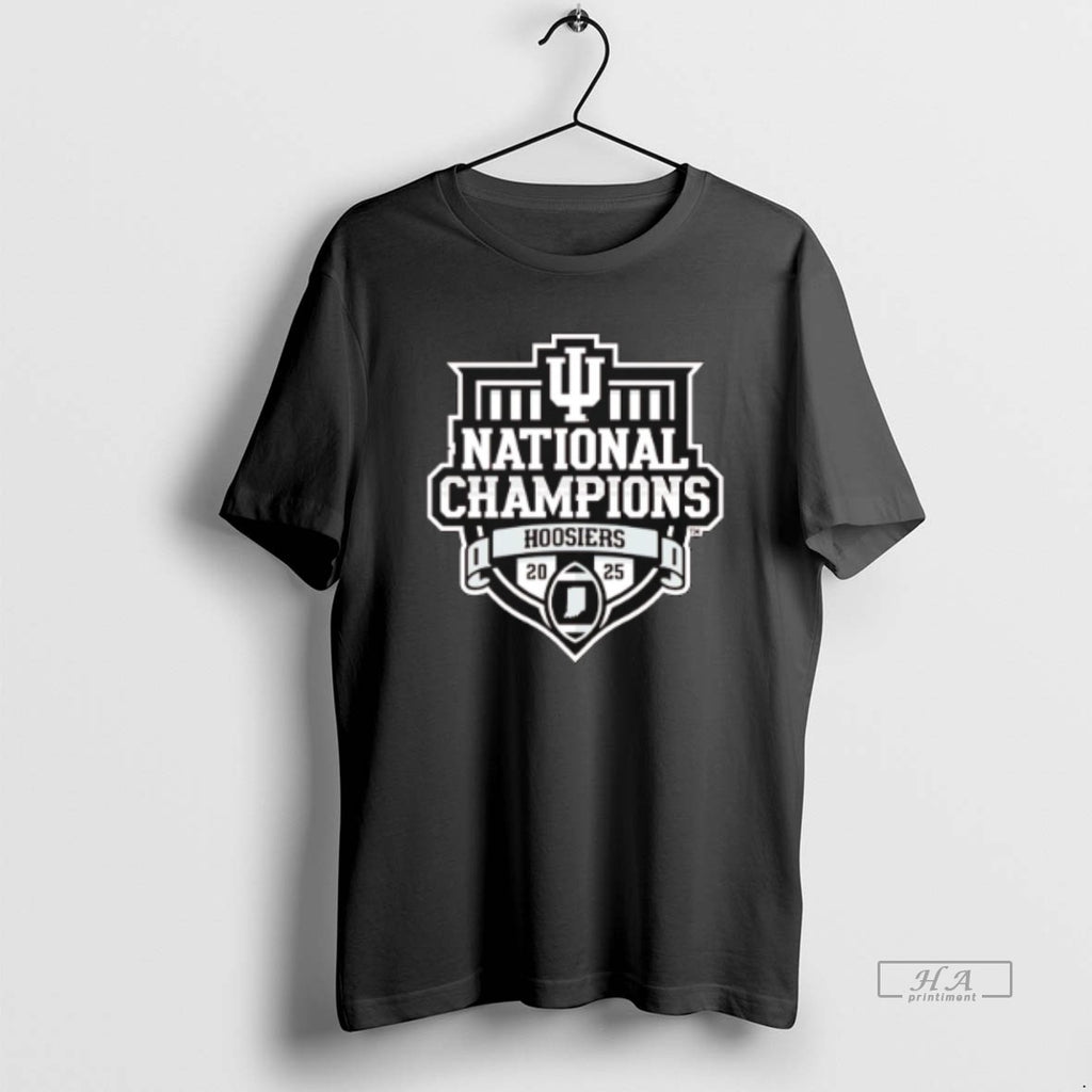 Official Indiana Football National Champions 2025 Shield Logo