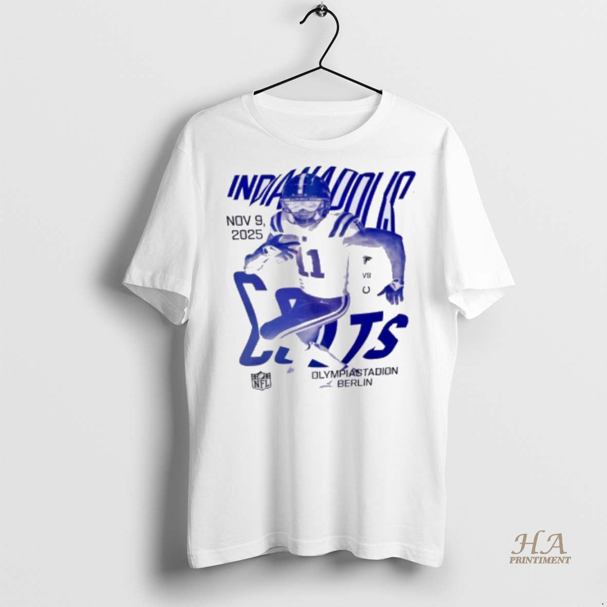 Official Indianapolis Colts November 9 2025 Olympiastadion Berlin Shirt