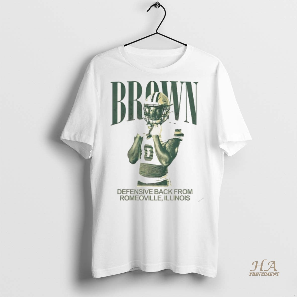 Official Jacquille Brown Defensive Back From Romeoville Illinois Vintage Christmas Shirt