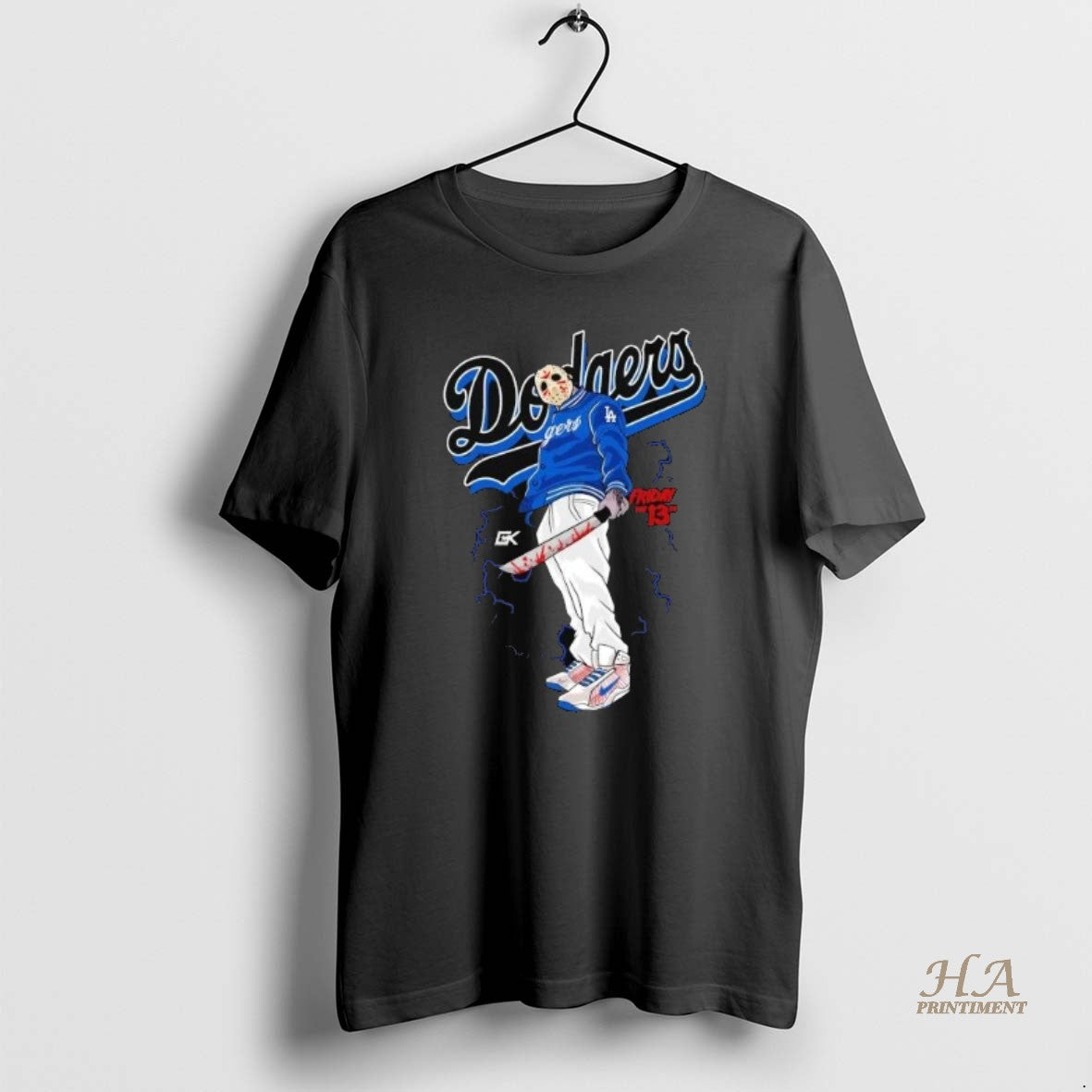 Official Jason Voorhees Friday The 13th Los Angeles Dodgers Halloween 2025 Shirts
