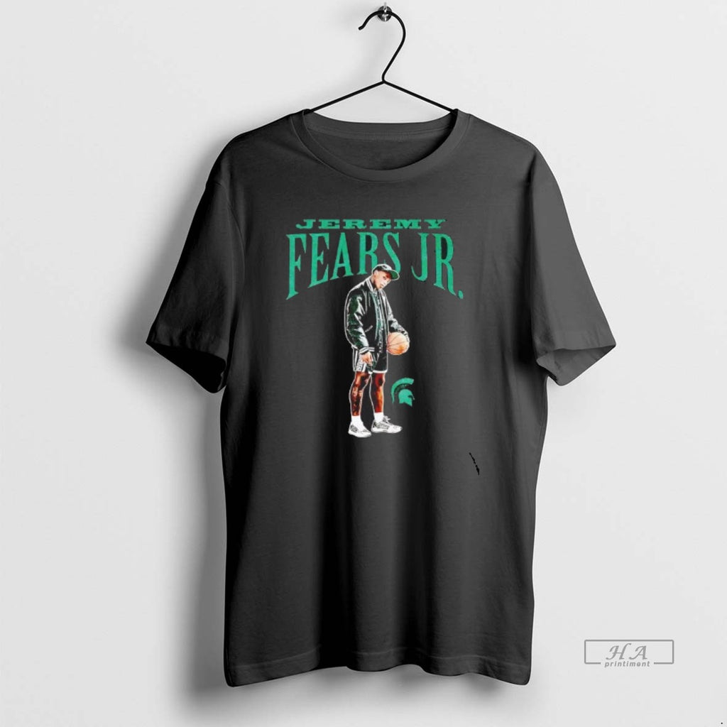 Official Jeremy Fears Old School Portrait Michigan State Spartans