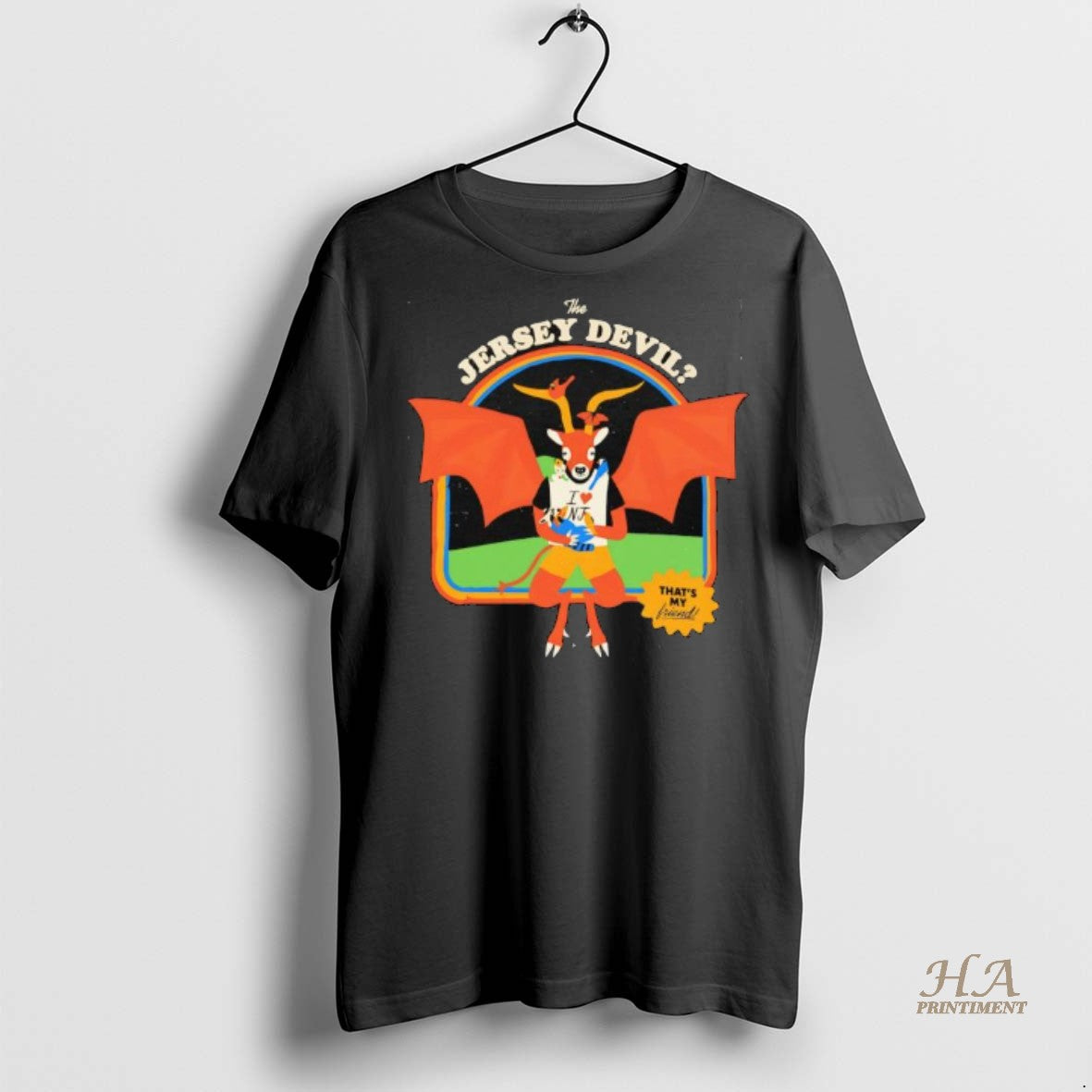 Official Jersey Devil Thats My Friend I Love Nj New Jersey Folklore Shirt