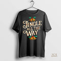 Official Jingle All The Way Festive Bells Christmas Black Shirt