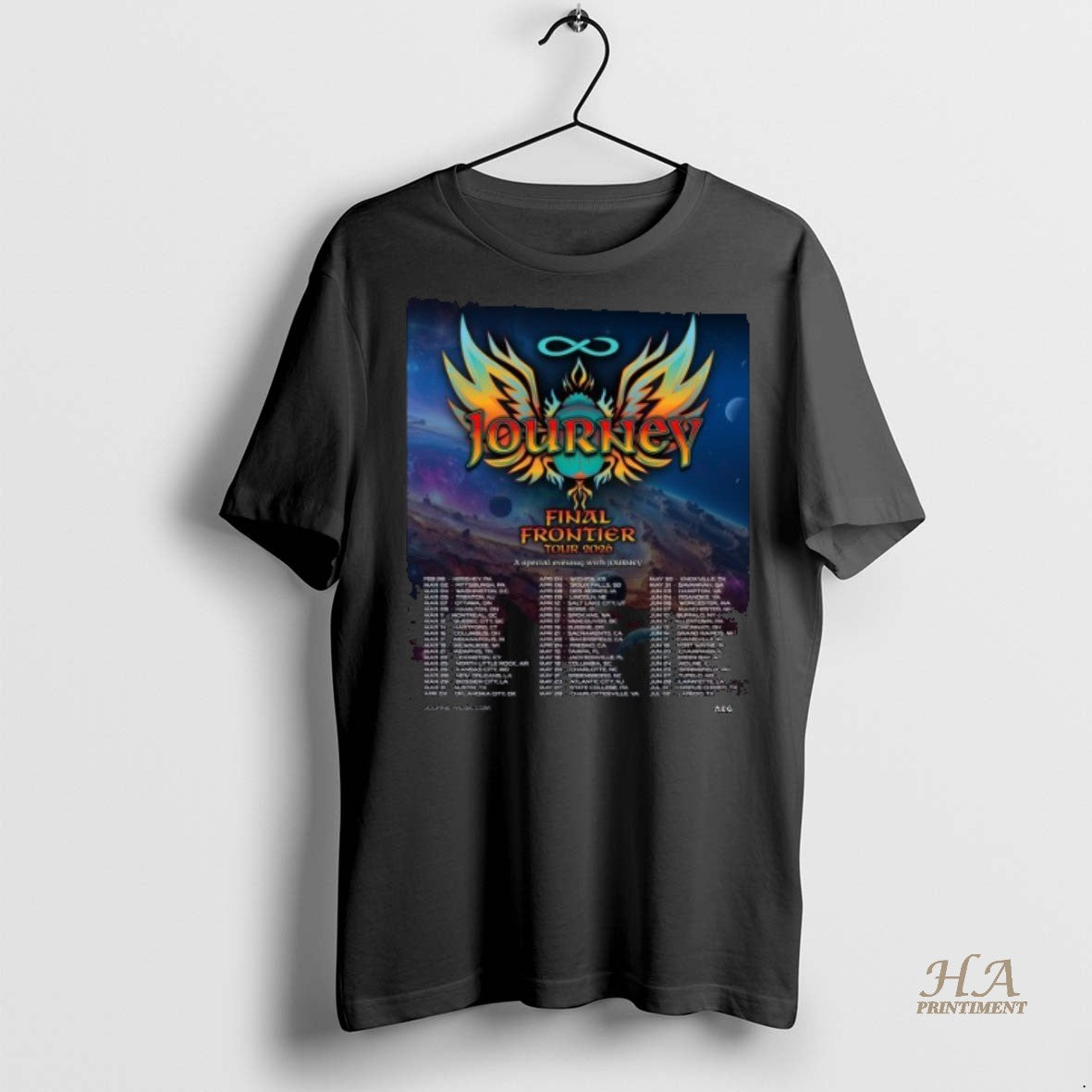 Official Journey Final Frontier Tour 2026 Dates Shirt