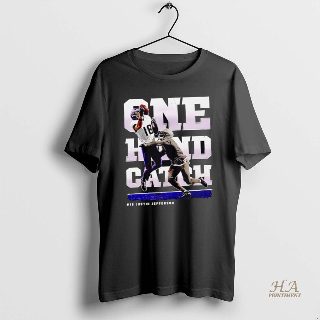 Official Justin Jefferson Minnesota One Hand Catch Retro