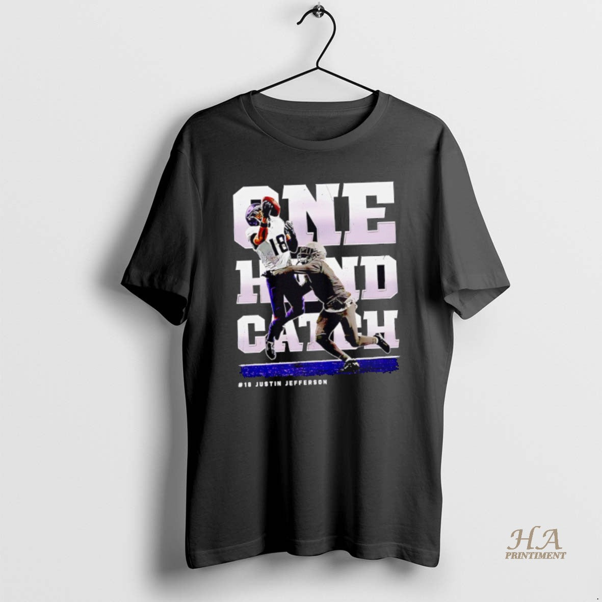 Official Justin Jefferson Minnesota One Hand Catch Retro