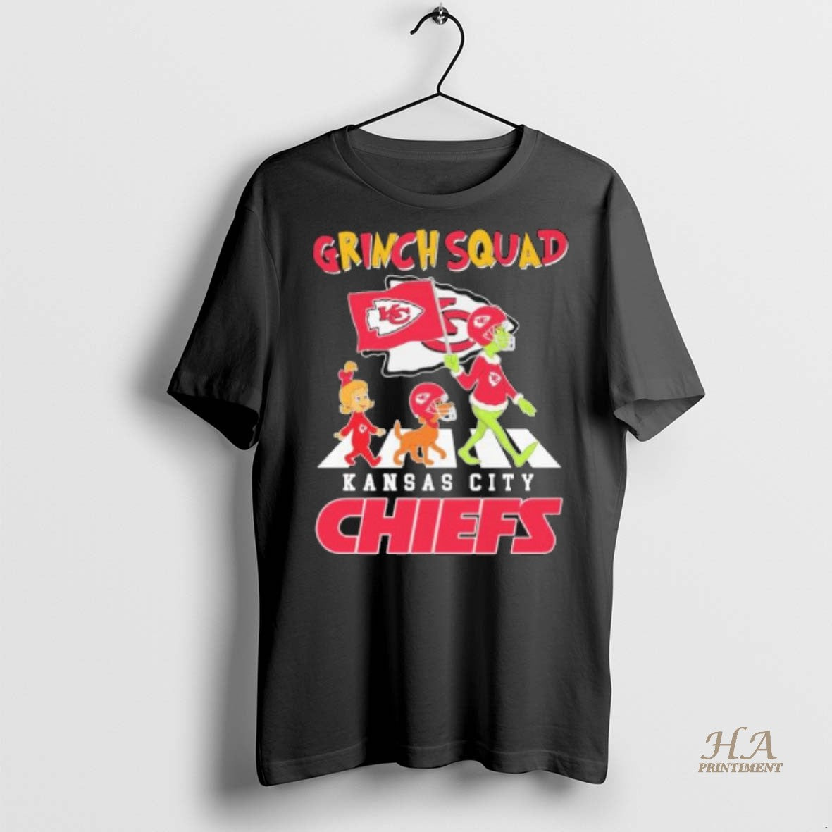 Official Kansas City Chiefs Grinch Squad Abbey Road Shirt