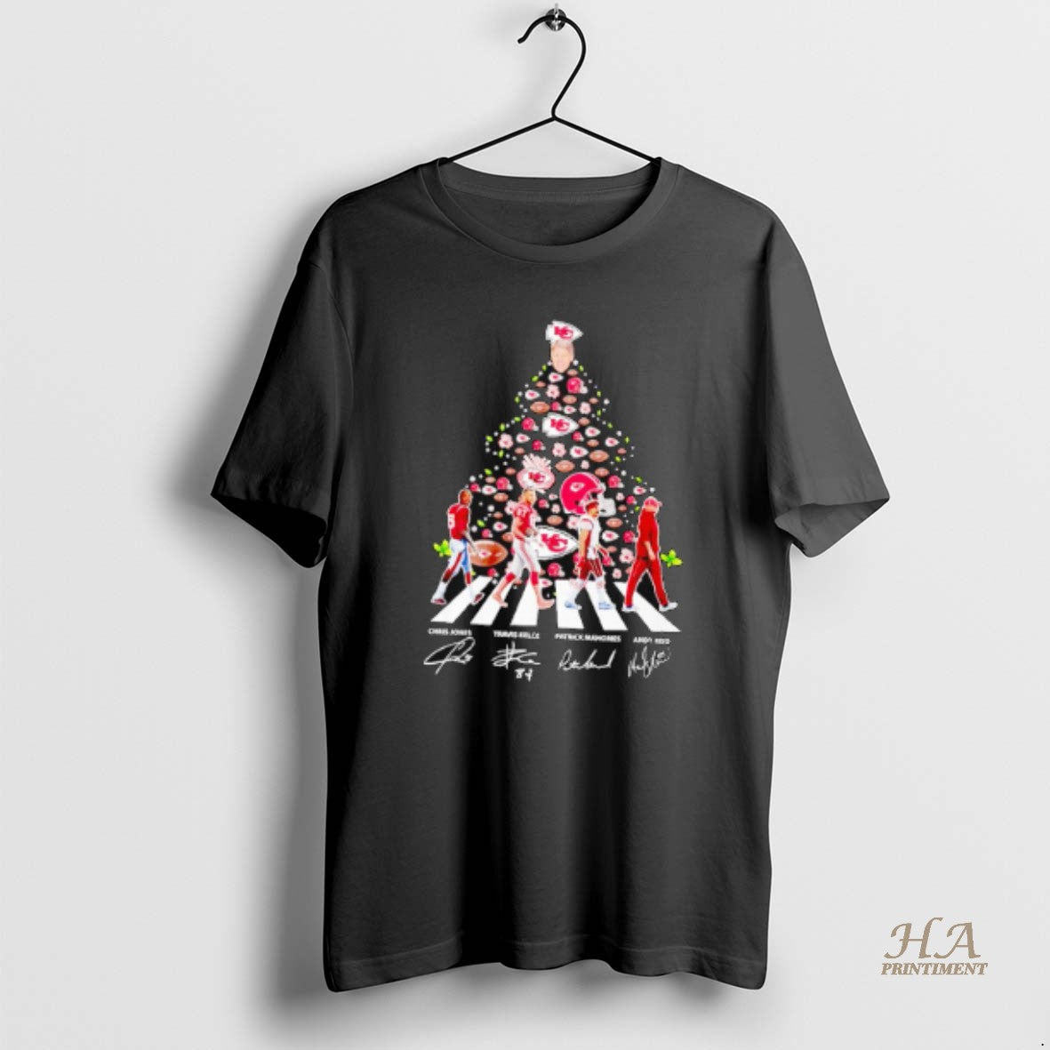 Official Kansas City Chiefs Abbey Road Christmas Tree Signatures