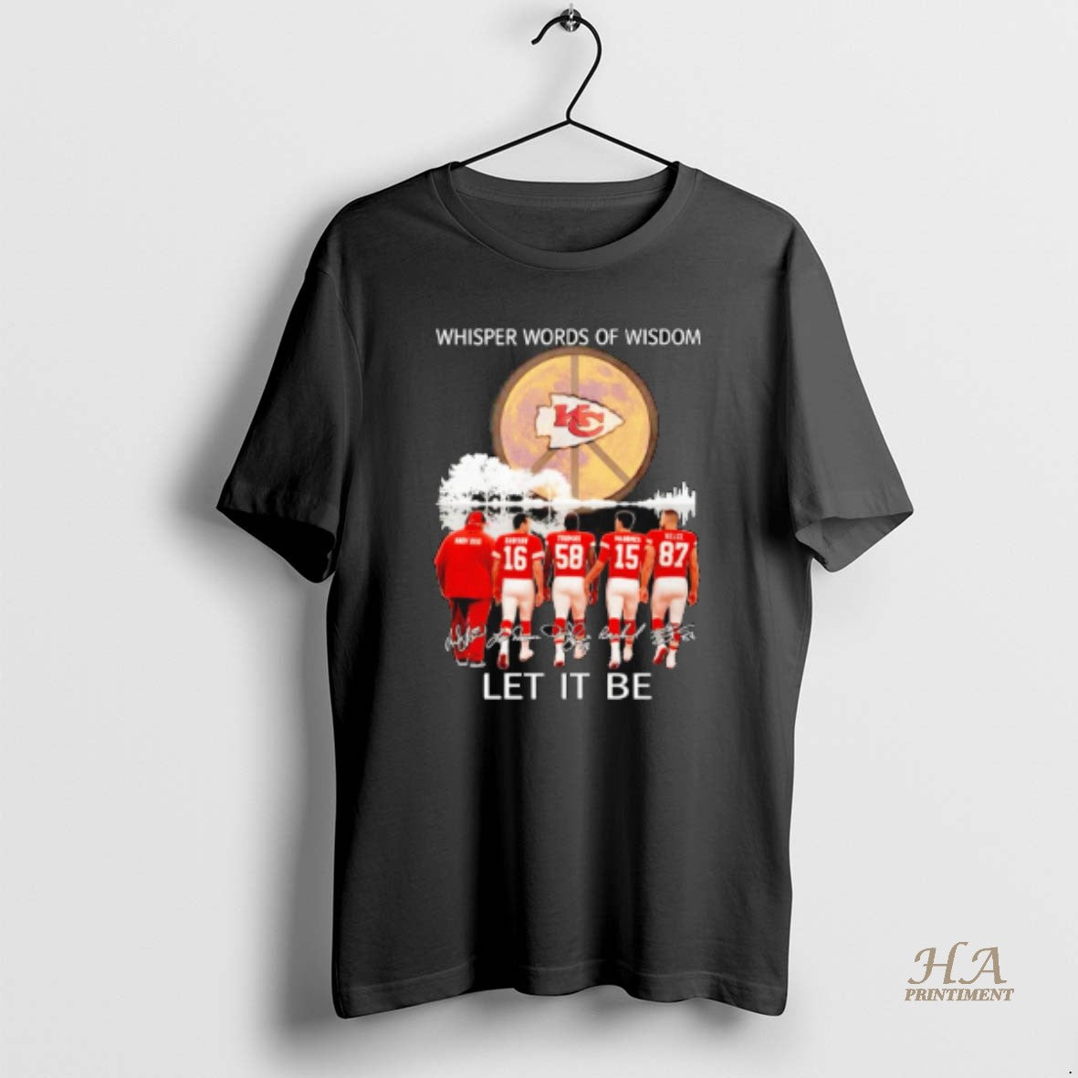 Official Kansas City Chiefs Whisper Words Of Wisdom Let It Be Signature
