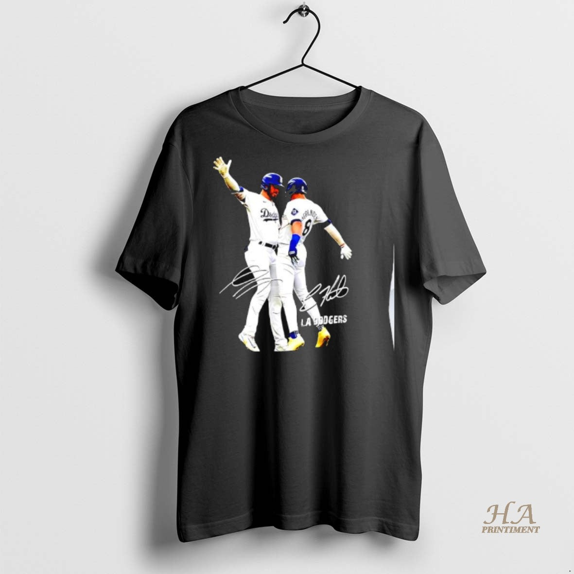 Official Kike Hernandez And Gavin Lux Funny Celebartion Los Angeles Baseball Signatures Shirt