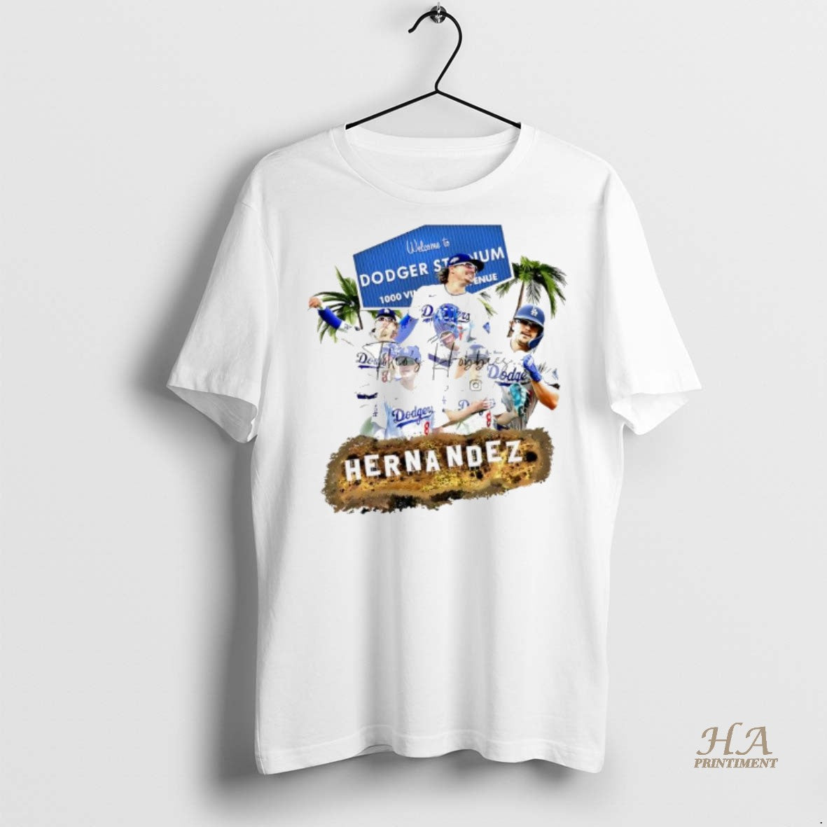 Official Kike Hernandez Welcome To Dodger Stadium Los Angeles Baseball Shirt