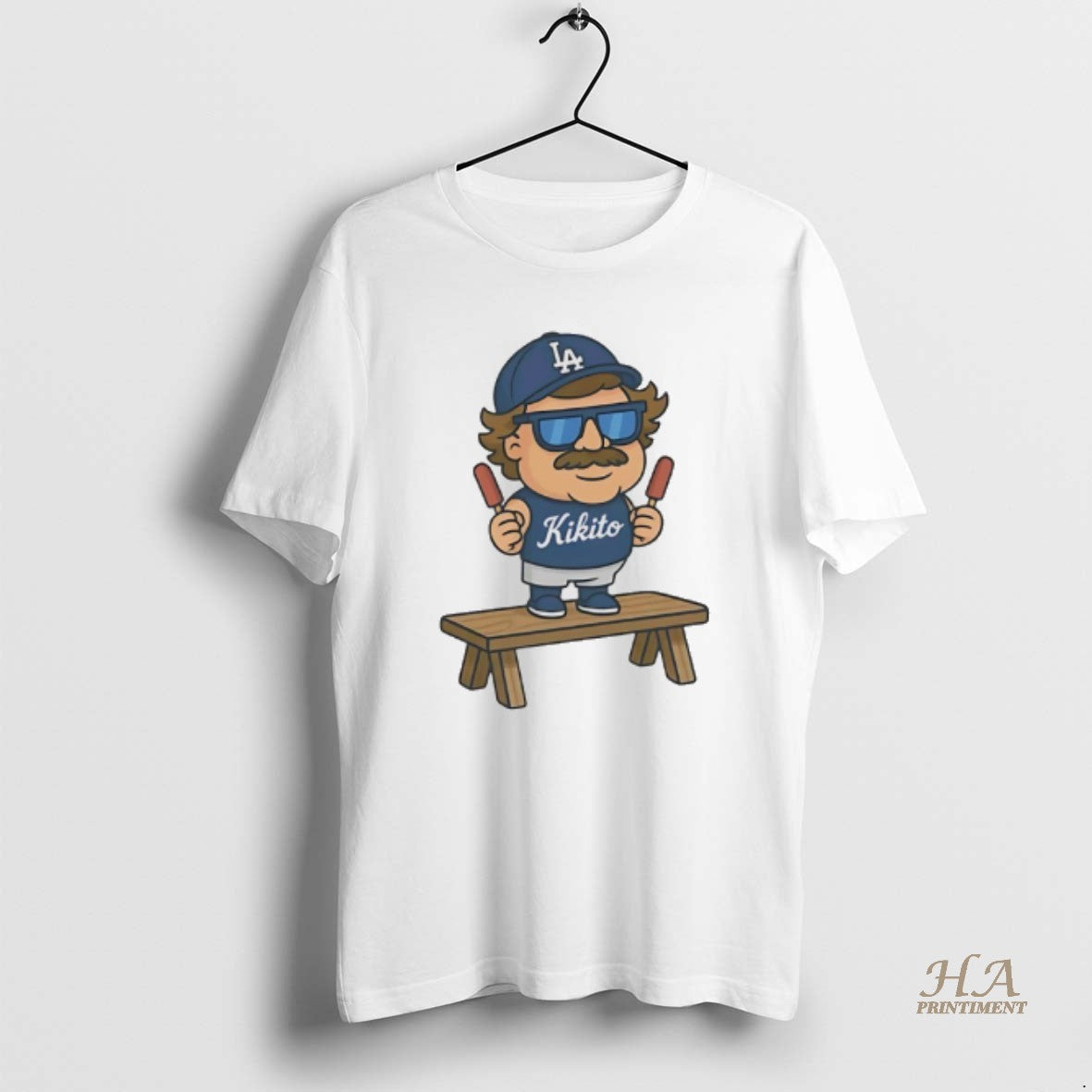 Official Kikito Popsicles Kike Hernandez Los Angeles Dodgers Cartoon