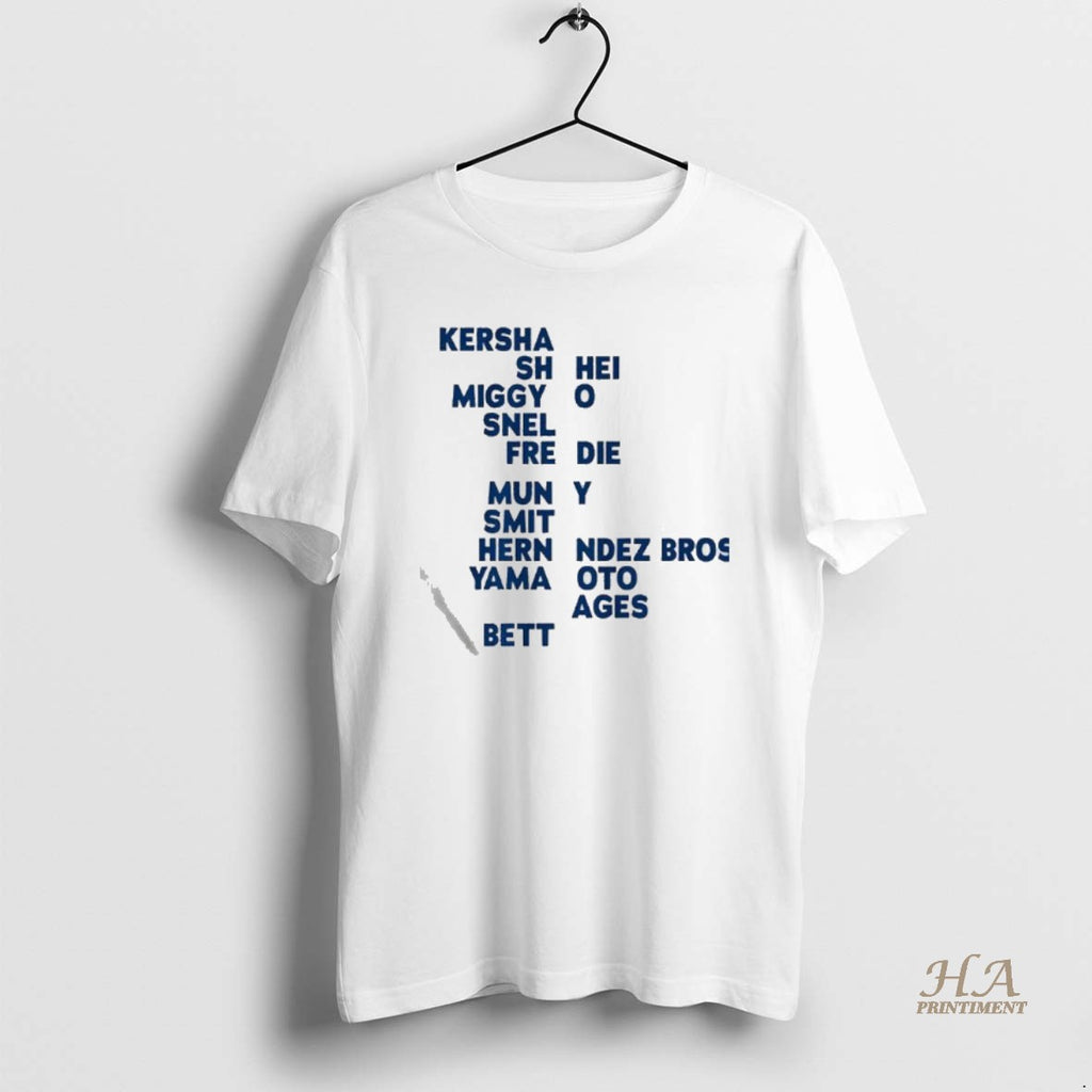 Official Los Angeles Baseball World Champs Acrostic