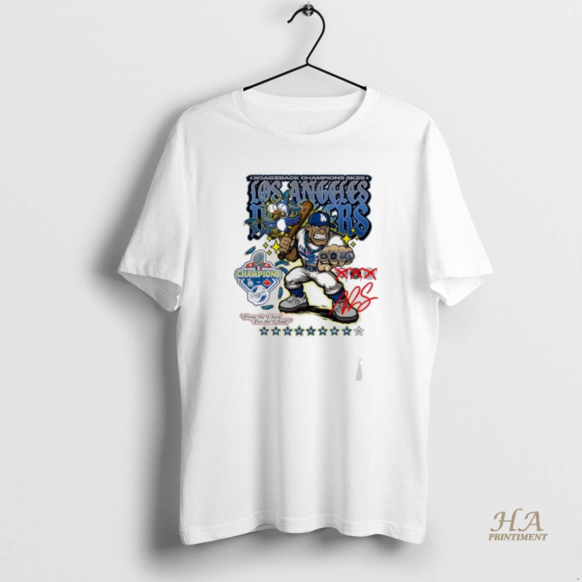 Official Los Angeles Dodgers Back 2k25 Champions None 2 Some Cartoon