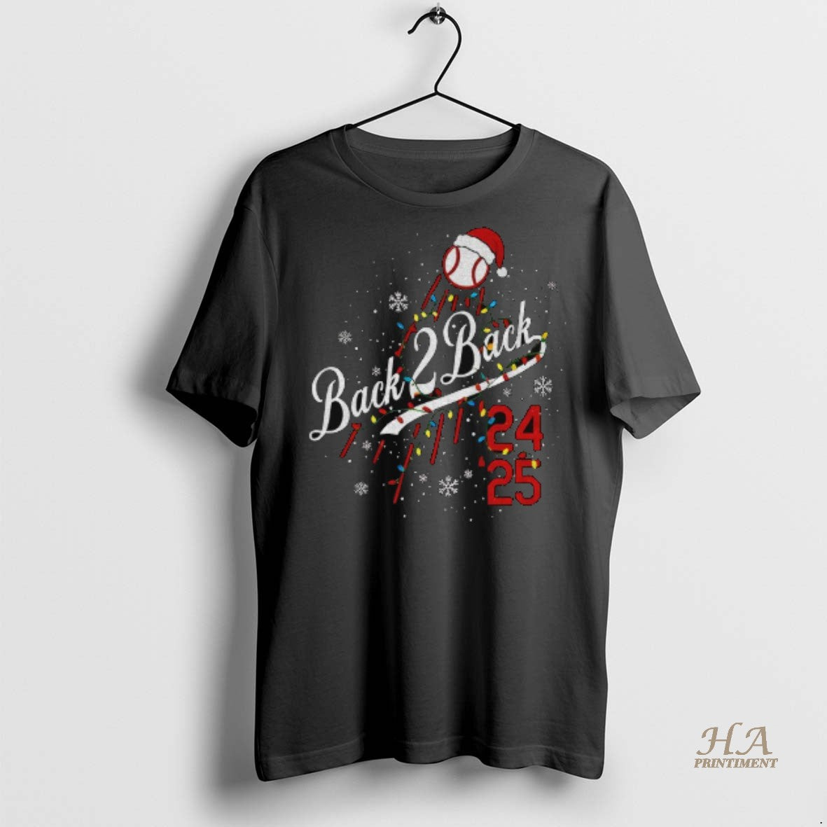 Official Los Angeles Dodgers World Series 2024 2025 Back To Back Champions Merry Christmas